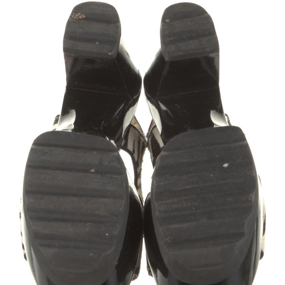 Michael Kors ponyhair animal print slingback sandals - Picture 6 of 6